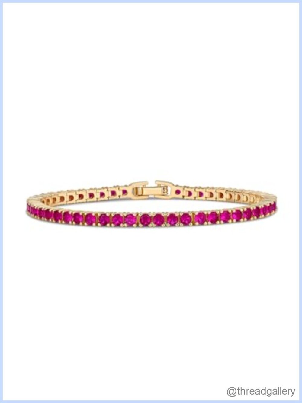 14K Gold Plated Tennis Bracelet, Cubic Zirconia, Women's Jewelry